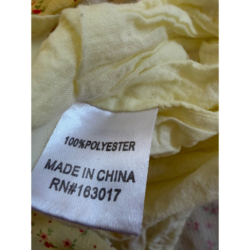 Princess Polly Women's Dress 10 Milkmaid Coquette Butter Yellow Cottagecore Y2K - Picture 14 of 14